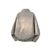 2026 nueva chaqueta casual transfronteriza para hombre estilo americano tie-dye bloques de color retro piloto cuero PU