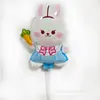 Celebridade da Internet Transfronteiriça Grande Clipe Vara de Puxar Filme de Alumínio Animal de Desenho Peppa Pig Balão Brilhante Atacado Barraca de Rua de Mercado Noturno Atacado