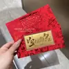 Ouro Puro 999 Envelope Vermelho Zodíaco Colorido Desenho Animado Moeda de Ouro Comemorativa Princesa Por Favor Fique Rico e Abra a Porta Moeda de Ouro Vermelha Presente Atacado