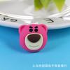 Serie de osos de fresa, material de joyería de resina para bricolaje, carcasa de teléfono móvil, pegatina para refrigerador, caja de almacenamiento, llavero, material colgante