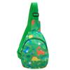 Nueva Bolsa Infantil Cangurera de Dinosaurio Bolso Cruzado Estampado para Niños y Niñas Bolso Cruzado de Hombro para Monedas Estilo Occidental de Alta Calidad