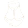 Nueva cadena corporal transfronteriza europea y americana, joyería de playa para bikini, cadena corporal con borlas multicapa.