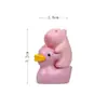 8 Patos Amarelos Sentados Casal Capivara Micro Paisagismo Jardinagem Boneco Boneco Criativo de Mão