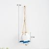 Colgante pequeño de estilo mediterráneo con forma de estrella de mar y vieira, de madera, para decoración de pared del hogar, con forma de red de pesca