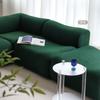 Sofá Comprimido, Sofá de Tela de Lana de Cordero, Sala de Estar de Apartamento Pequeño, Juego de Sofá Modular de Diseño Retro Negro