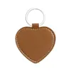 Llavero Popular con Forma de Corazón Transfronterizo Se Puede DIY Creativo Corazón Corazón de Durazno Corazón Rojo Llavero Colgante de Cuero PU Rojo