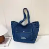 2026 Nuevo Bolso de Hombro Casual Simple de Alto Valor Estilo Coreano Bolso Tote Artístico de Color Sólido para Estudiantes de Gran Capacidad