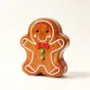 Caixa de presente de Natal, embalagem de presente para doces e biscoitos, best-seller transfronteiriço, pote de armazenamento fofo e criativo com desenho de chapéu de Natal