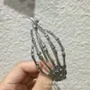 Accesorios para el cabello con temática de Halloween: Pinzas metálicas de alta gama para el cabello, pinzas de calavera aterradoras, pinzas de tiburón para la parte trasera de la cabeza y pinzas de torsión