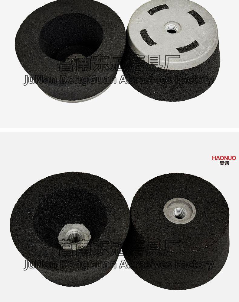 A 棕刚玉Brown aluminum oxide WA 白刚玉White aluminum oxidePA 铬刚玉 Pink aluminum oxide SA 单晶刚玉 Monocrystalline fused aluminaMA 微晶刚玉 microcrystalline fused alumina A/WA 棕白混合磨料Mixture of A and WAGC绿碳化硅 Green silicon carbide C 黑碳化硅 Black silicon carbide ZA 锆刚玉 Fused zirconia alumina直径60mm80mm100mm125mm150mm175mm180mm200mm250mm300mm350mm400mm500mm600mm750mm900mm1寸2寸3寸4寸5寸6寸7寸8寸9寸10寸12寸14寸16寸18寸20寸24寸26寸28寸 硬度JKLMNPQRST 厚度：3.2mm6.4mm10mm13mm16mm20mm25mm32mm40mm50mm65mm75mm100mm125mm150mm200mm 孔径：12.7mm16mm20mm25mm32mm31.75mm50mm75mm127mm150.4mm203mm305mm粒度：16# 24# 46# 60# 80# 100# 120# 150# 180# 220# 320# 400# 600# 800# 1000# 砂轮 磨砂轮 磨刀器砂轮 磨刀砂轮 合金砂轮 磨床砂轮抛光小打磨氧化铝平面磨床台式立式悬挂式砂轮机钨钢砂轮片定制磨边机磨刀轮研磨大大气孔磨盘青铜 沙轮 磨料磨具 vitrified grinding wheel
大理石地面石头金属抛光打磨  M14铝制螺母和英制螺丝5/8”-11 110mm 22mm 树脂碗型砂轮 树脂杯型砂轮 125mm 100mm 150mm 50mm 75mm 100X50MMx5/8”-11 110/90x55xM14 100/80*50*M14