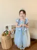 Colección de Ropa Infantil: Vestidos para Niñas, Estilo Delgado de Verano, Nuevo Estilo Chino, Estilo Nacional Vestido Qipao Infantil, Vestido de Bebé Clase A