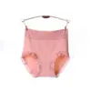 [Venta al por Mayor de Fábrica] Calzones de Algodón Puro de Cintura Alta para Mujer con Borde de Encaje, Algodón Transpirable con Control de Abdomen, Talla Grande