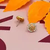 Pendientes de Estilo Nuevo con Patrones Redondos, Elegantes y de Alta Gama, Estilo Minimalista, Pendientes de Diseño de Nicho