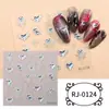 Zhengxiang Transfronterizo Nuevas Calcomanías Suaves de Gel 5D Pegatinas para Uñas Ins Cristales en Relieve Gema Resina Semitransparente Pegatinas para Uñas