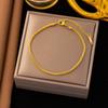 Joyería de Acero de Titanio Dongguan, Cadena de Doble Capa Estilo Hip-Hop Europeo y Americano Exagerada y Personalizada, Pulsera que No se Desvanece para Mujeres, Moderna para el Viaje Diario