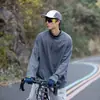 Camiseta de Manga Longa Absorvente de Umidade Secagem Rápida Estilo Montanha Pica-pau Outdoor Marca de Moda Nova Primavera Camiseta Básica com Cordão na Bainha Masculina