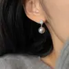 Dos Colores, Sencillo, Ropa de Trabajo Diaria, Diseño de Moda, Pendientes de Borla de Perla, Suaves y Elegantes, Pendientes Dignos