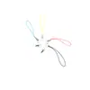 Lazo para cuerda de teléfono móvil cordón de color sólido accesorio de moda de nicho DIY funda de teléfono colorida accesorio de llavero conveniente