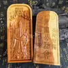 Suministros Taoístas Madera de Azufaifo Trueno Ficha de Dos Colores Ficha de Jiang Taigong Ficha Grande de Alta Calidad con Doble Cara Finamente Tallada