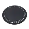 Grelha Redonda Estilo Coreano para Restaurante de Churrasco, Diâmetro 29,5cm, Grelha Antiaderente, Chapa de Grelhar Comercial, Grelha Antiaderente
