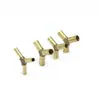 Conector Y de Latón Conector en Y de Latón de Tres Vías para Inserción de Manguera de Goma