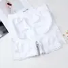 Nuevos Pantalones de Seguridad de Encaje, Leggings de Cintura Media para Control de Abdomen, Ropa Interior de Algodón en la Entrepierna de Tres Puntos Anti-exposición para Mujer, Suministro Directo del Fabricante