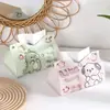 Caixa de Lenços Desenho Animado Fofa Casa Sala de Estar Caixa de Papel Restaurante Armazenamento Multifuncional Caixa de Papel para Guardanapos Carro Caixa de Papel