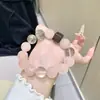 Pulseira de Cristal Rosa Natural, Pulseira Fresca e Doce de Cristal Branco Cristal Rosa Multi-Tesouro, Estilo Feminino Fresco Zhu Zhu Mesmo Estilo Xiaohongshu