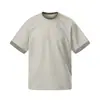 Roupas Masculinas Beijie Verão 2026 Novo Patchwork Xadrez Falso Duas Peças Camiseta Marca Moderna Masculina Manga Curta Camiseta Solta