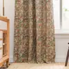Decoración Navideña Americana Country Más Vendida de Amazon Dormitorio Sala de Estar Cortinas con Estampado Floral Blackout para Ventana Abuhardillada Venta al por Mayor de Fábrica