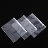 Bolsa con cierre de cremallera de PE transparente bolsa de sellado autosellable de plástico bolsa de almacenamiento para calcetines y ropa bolsa de embalaje para ropa en stock al por mayor