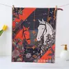 Exportado para o Japão Original Moriya Exquisita Bordado Estilo Ilustração Retrô Conto de Fadas Algodão Não Torcido Toalha Pequena Lenço Quadrado Pequeno