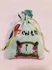 Bolsas de Algodón con Cordón Floral Personalizadas para Guardar Artículos, Soporte para Impresión de Logo, Venta al por Mayor a Partir de un Paquete, Bolsita de Incienso Repelente de Mosquitos de Regalo