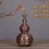 Adorno de Calabaza Bendición Oficial del Cielo de Latón Macizo, Calabaza Hueca Abierta para Atraer Riqueza y Prosperidad, Artesanía de Calabaza para Inauguración de Casa