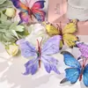 Gradiente Soñador Mariposa Artificial Nueva Chinoiserie DIY Tocado de Novia Flor Artificial Atmósfera Súper de Hada Accesorios para Fotos