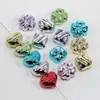 Corazón Acrílico Hueco con Forma de Onda de Agua Nube Corazón Cuentas Cadena para Teléfono Colgante de Bolso Accesorios para Joyería DIY Venta al por Mayor