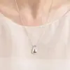 Bolsa de la Fortuna a Juego de Blogger Collar a Cuadros para Mujer, Lujo Accesible Nicho Cadena de Clavícula de la Fortuna Accesorios