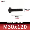 Tornillos de Cabeza Hexagonal de Alta Resistencia Grado 10.9, Pernos Extendidos Pavonados, Varillas Roscadas Completas, Rosca Completa 5783m8-m33