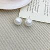 Pendientes geométricos de perlas estilo Chanel retro francés, modernos, ligeros, de lujo, elegantes y exquisitos, pendientes sencillos para mujer.