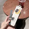 Adecuado para Correa iWatch Silicona Nueva Correa con Hebilla Lightning Apple Watch 7 Se 8 Correa de Apple Watch de Moda