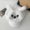 Adorable Peluche de Cachorro Enojado de Dibujos Animados Boina de Invierno Dulce Espesa Estudiante Peludo Cálido Sombrero de Pico de Pato