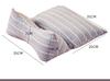 Almohada Cervical Triangular de Cáscara de Alforfón para Dormir Almohada Triangular Individual Almohada Dura para la Columna Cervical Protección para el Cuello para Dormir Almohada de Alforfón