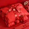 Cinta de Boda Lista para Usar Empaque Floral Cinta Roja de Boda Celebración de Boda Cinta para Empaque de Regalo de Quilt