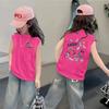 2025 Nuevo Chaleco de Seda de Hielo para Niñas, Top Delgado de Verano sin Mangas para Niñas Mayores, Ropa de Verano Versátil y a la Moda