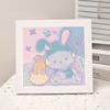 Animación de Dibujos Animados Nueva Pintura de Diamantes Kuromi DIY Juguetes de Pintura de Diamantes Hechos a Mano para Niños con Marco de Fotos Mesa Regalo
