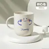 Taza para enjuagar niños hogar engrosada linda caricatura pareja familia set taza plástico creativo estudiante taza para lavar