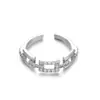 Anillo Abierto Ajustable con Diamantes de Circonia Color Plata 925 Chapado en Cobre, Lujo Ligero, Sensación de Alta Gama, Diseño de Nicho Anillo de Mariposa
