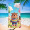 Toalla de Playa de Capibara Nueva Transfronteriza Toalla de Baño de Microfibra de Dibujos Animados para Niños Capibara Absorbente Secado Rápido