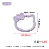 Nuevo llavero de resorte con forma de gato en colores de caramelo, lindo accesorio de hebilla de conexión, accesorio de colgante para llaves con cuentas DIY