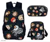 Mochila Escolar Harry Potter de Tres Piezas Mochila Casual para Hombres y Mujeres Mochila para Estudiantes Impresa de Gran Capacidad Mochila para Exteriores